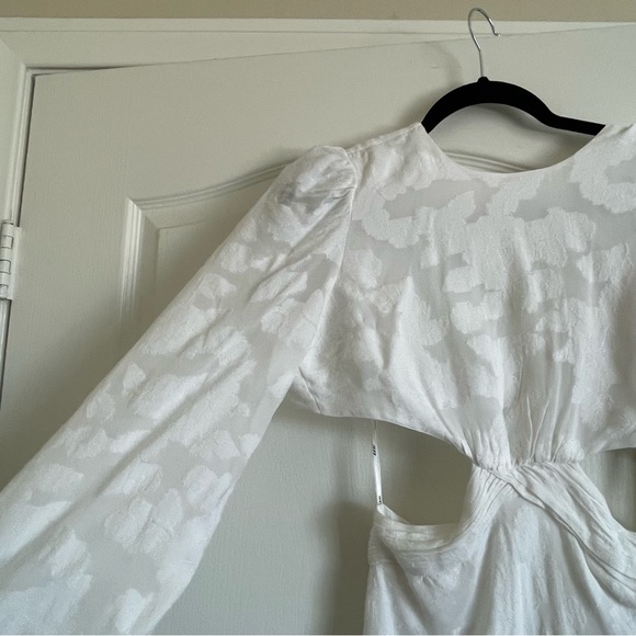 Rahi Athena Midi Cutout White Dress, small. New - Picture 9 of 12